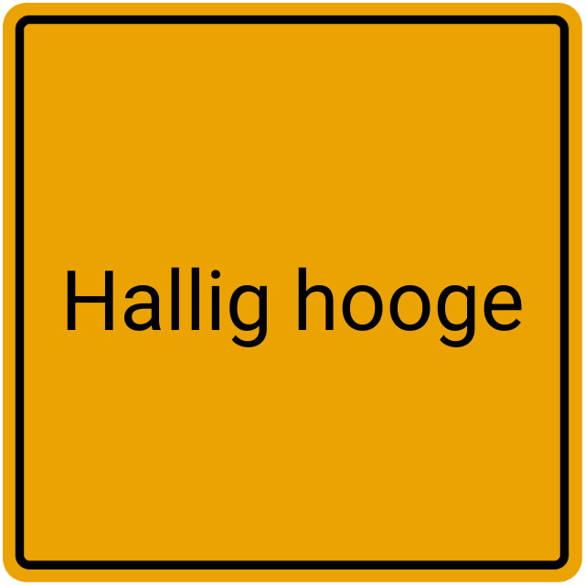 Meldebestätigung Hallig Hooge